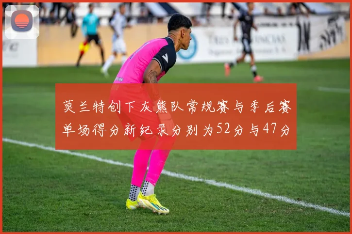 莫兰特创下灰熊队常规赛与季后赛单场得分新纪录分别为52分与47分